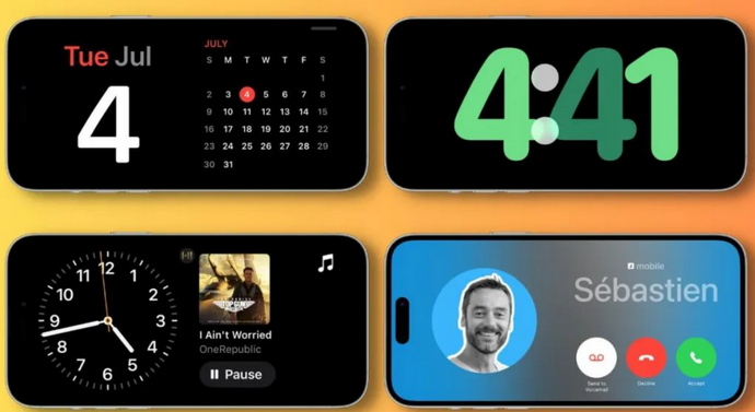 伍家岗苹果手机维修分享iOS17横屏充电待机显示有什么好处 