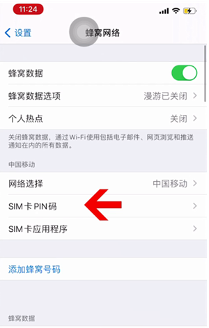 伍家岗苹果14维修网分享如何给iPhone14的SIM卡设置密码 