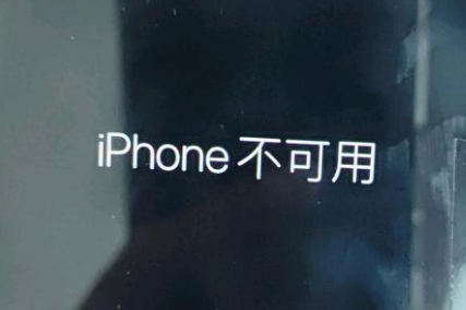 伍家岗苹果服务网点分享锁屏界面显示“iPhone 不可用”如何解决 