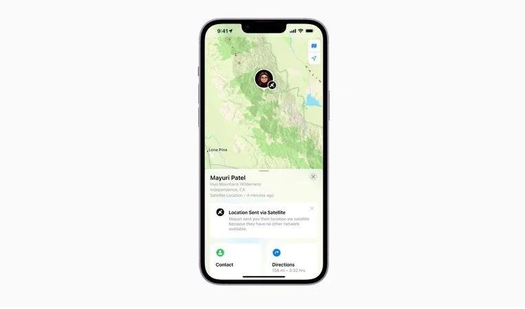 伍家岗苹果14维修分享iPhone14系列中 FindMy功能通过卫星分享位置方法教程 